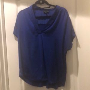 5FOR$25 Silky blue blouse XL